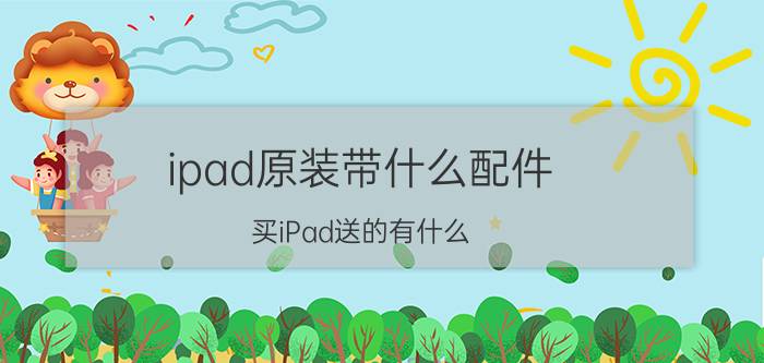 ipad原装带什么配件 买iPad送的有什么？